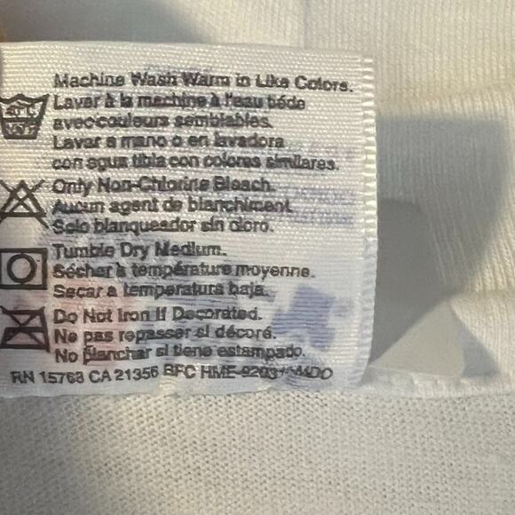 Vintage T-Shirt Size L White Bike-A-Thon 1995 Lake Chelan 20th Anniversary - Picture 8 of 10